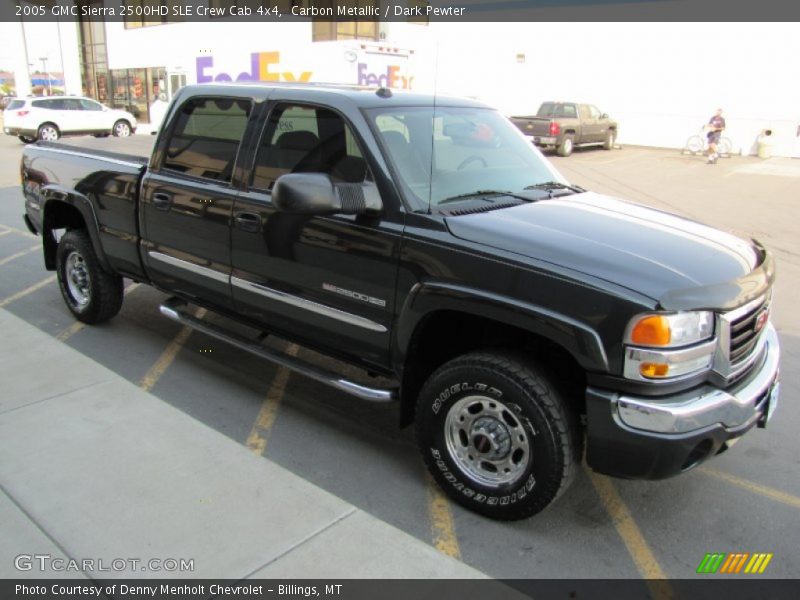 Carbon Metallic / Dark Pewter 2005 GMC Sierra 2500HD SLE Crew Cab 4x4