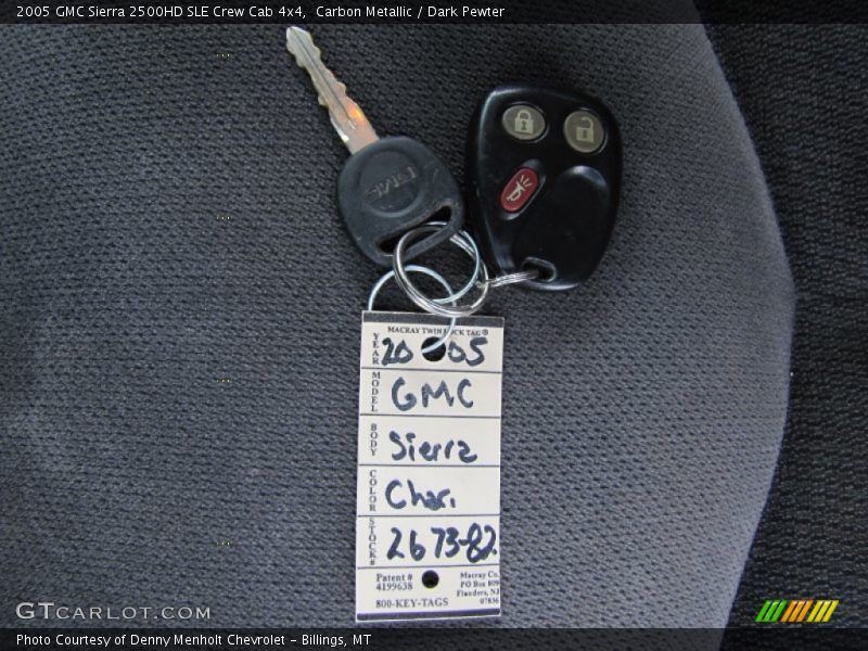 Carbon Metallic / Dark Pewter 2005 GMC Sierra 2500HD SLE Crew Cab 4x4