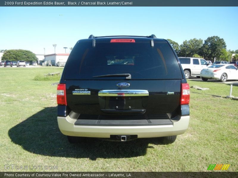 Black / Charcoal Black Leather/Camel 2009 Ford Expedition Eddie Bauer