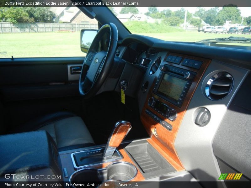 Black / Charcoal Black Leather/Camel 2009 Ford Expedition Eddie Bauer