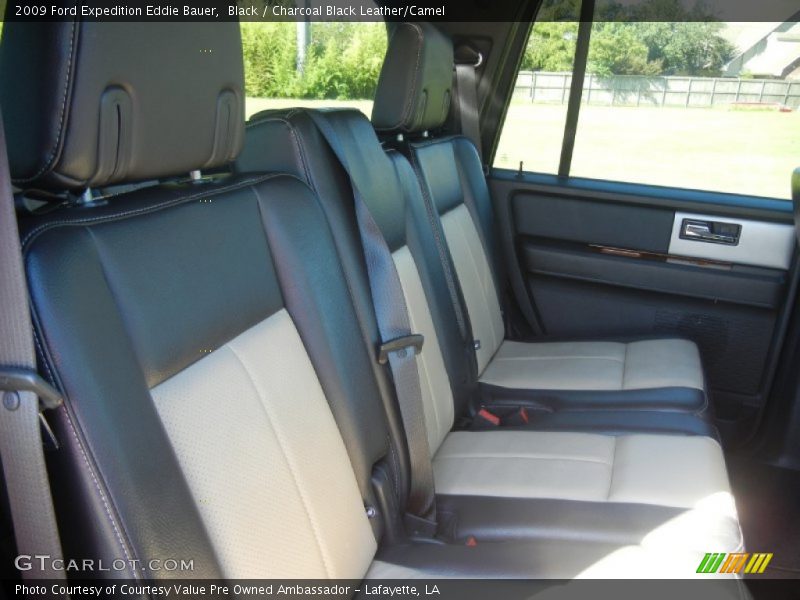 Black / Charcoal Black Leather/Camel 2009 Ford Expedition Eddie Bauer
