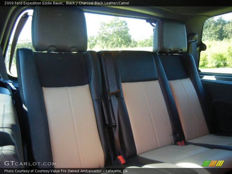 Black / Charcoal Black Leather/Camel 2009 Ford Expedition Eddie Bauer