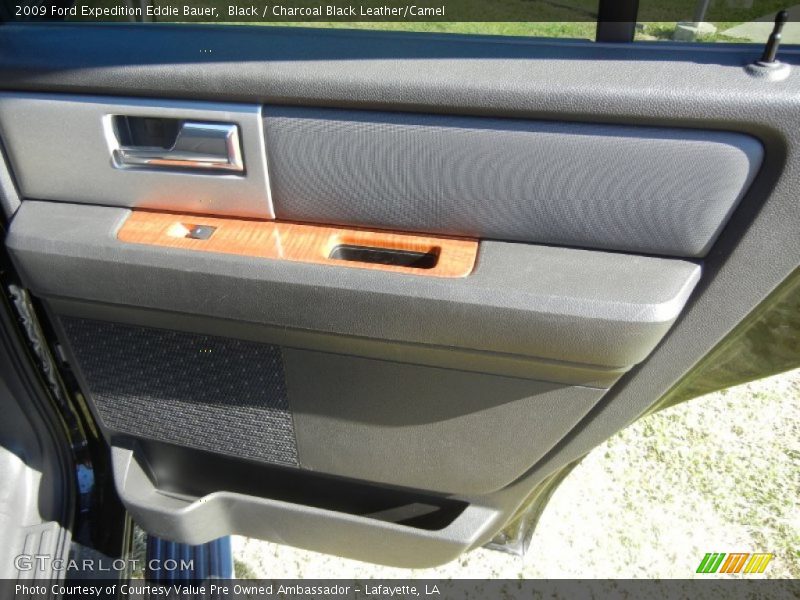 Black / Charcoal Black Leather/Camel 2009 Ford Expedition Eddie Bauer
