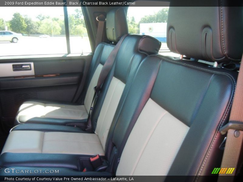 Black / Charcoal Black Leather/Camel 2009 Ford Expedition Eddie Bauer