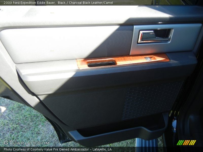 Black / Charcoal Black Leather/Camel 2009 Ford Expedition Eddie Bauer