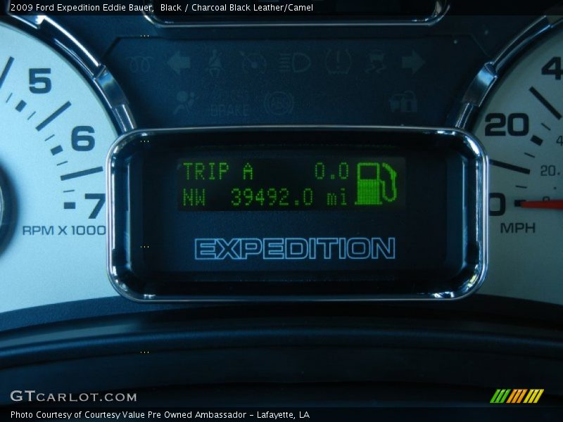 Black / Charcoal Black Leather/Camel 2009 Ford Expedition Eddie Bauer