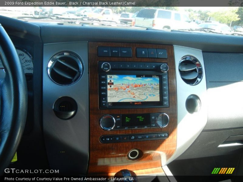 Black / Charcoal Black Leather/Camel 2009 Ford Expedition Eddie Bauer