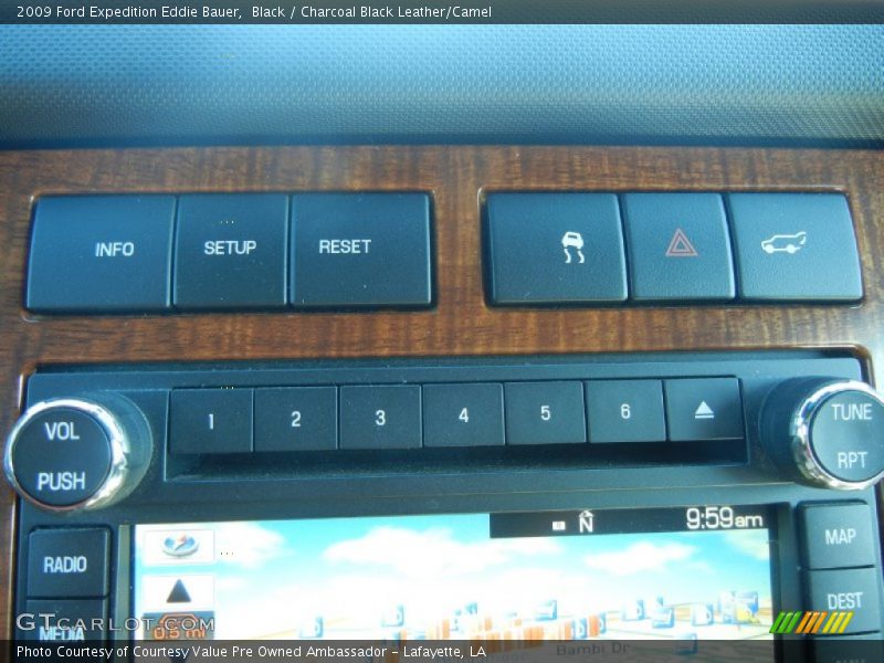 Black / Charcoal Black Leather/Camel 2009 Ford Expedition Eddie Bauer