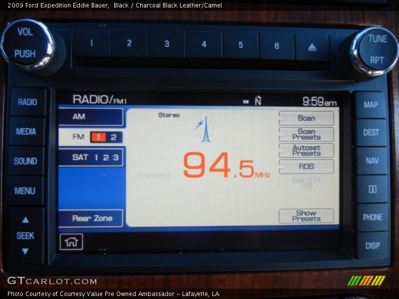 Black / Charcoal Black Leather/Camel 2009 Ford Expedition Eddie Bauer