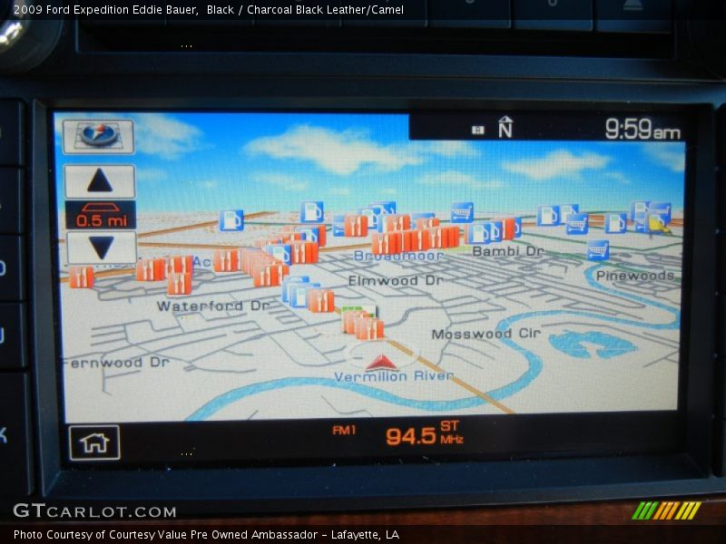 Black / Charcoal Black Leather/Camel 2009 Ford Expedition Eddie Bauer