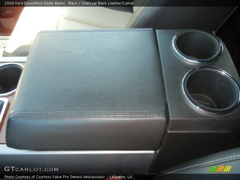 Black / Charcoal Black Leather/Camel 2009 Ford Expedition Eddie Bauer