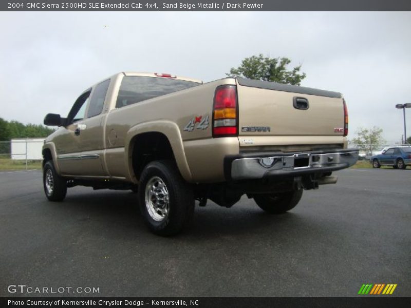Sand Beige Metallic / Dark Pewter 2004 GMC Sierra 2500HD SLE Extended Cab 4x4