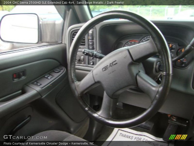 Sand Beige Metallic / Dark Pewter 2004 GMC Sierra 2500HD SLE Extended Cab 4x4