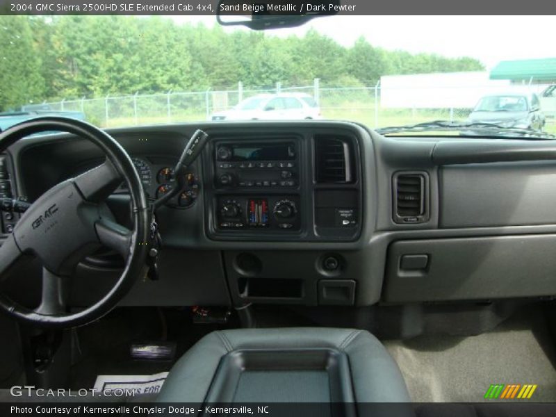 Sand Beige Metallic / Dark Pewter 2004 GMC Sierra 2500HD SLE Extended Cab 4x4
