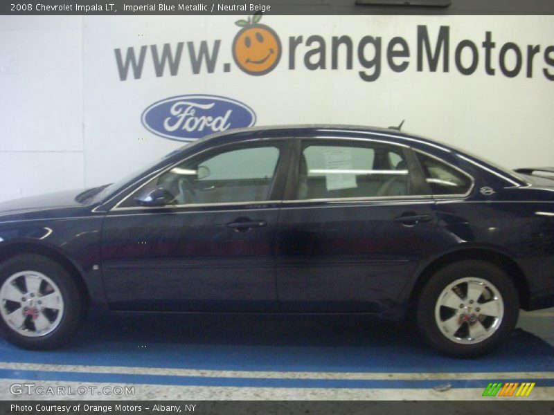 Imperial Blue Metallic / Neutral Beige 2008 Chevrolet Impala LT