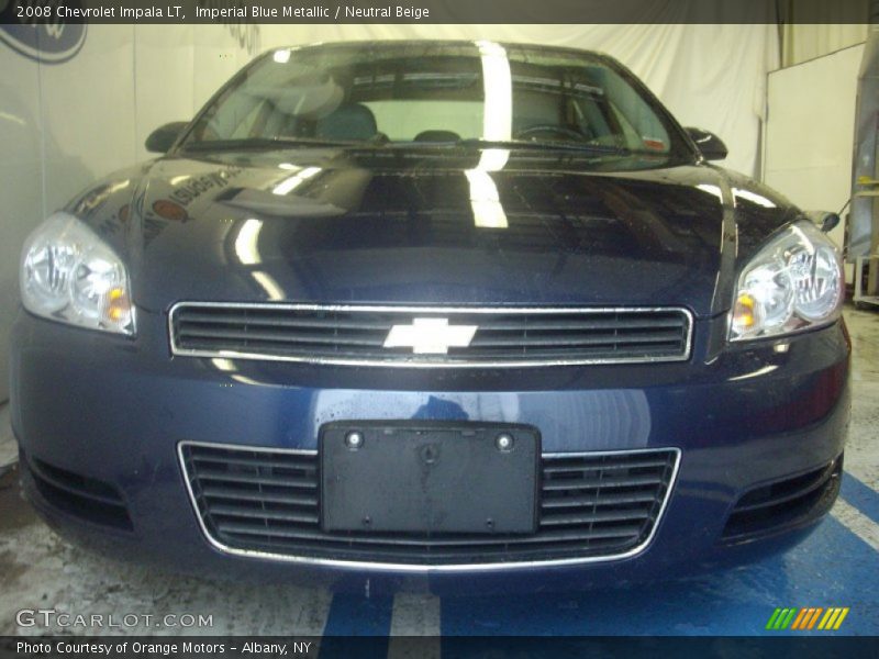 Imperial Blue Metallic / Neutral Beige 2008 Chevrolet Impala LT