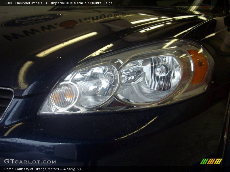 Imperial Blue Metallic / Neutral Beige 2008 Chevrolet Impala LT