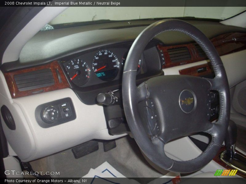 Imperial Blue Metallic / Neutral Beige 2008 Chevrolet Impala LT