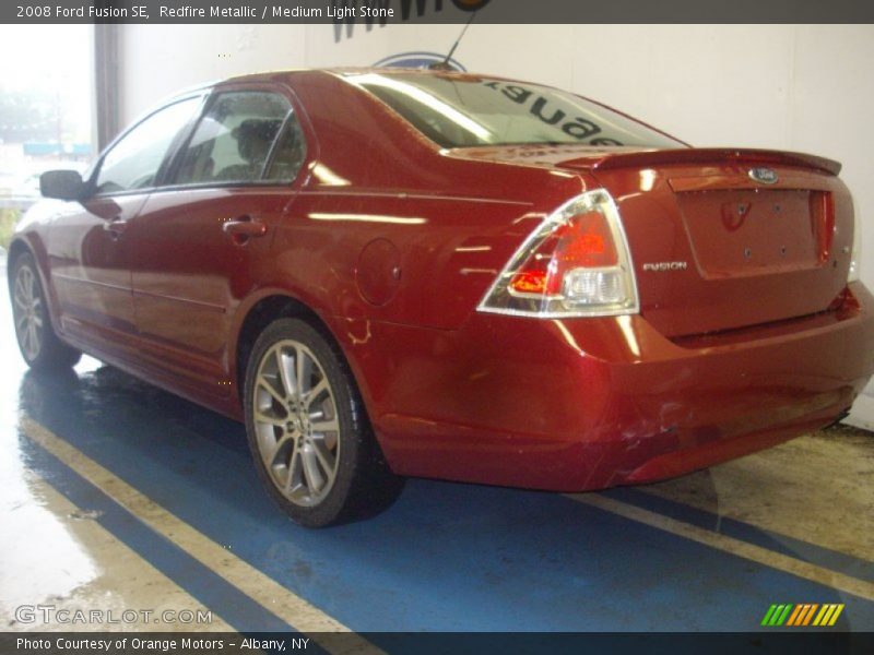 Redfire Metallic / Medium Light Stone 2008 Ford Fusion SE