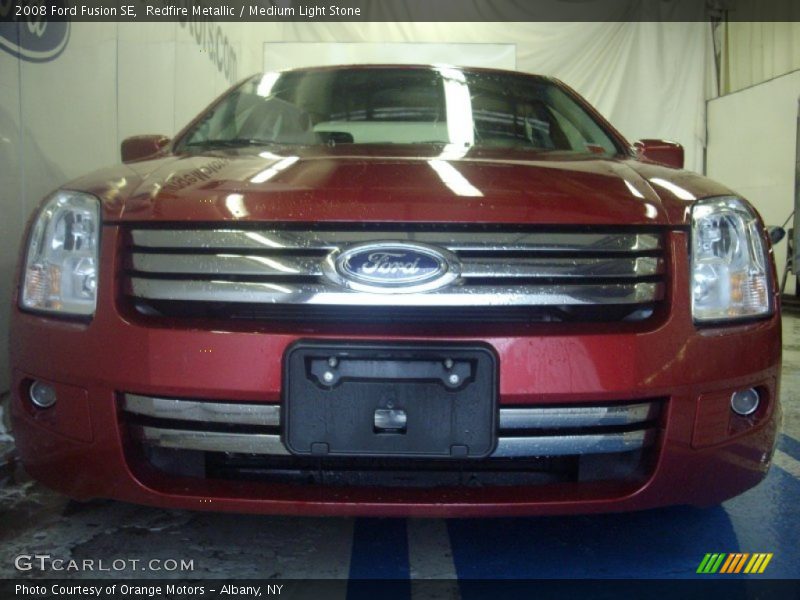 Redfire Metallic / Medium Light Stone 2008 Ford Fusion SE