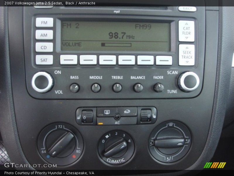 Black / Anthracite 2007 Volkswagen Jetta 2.5 Sedan