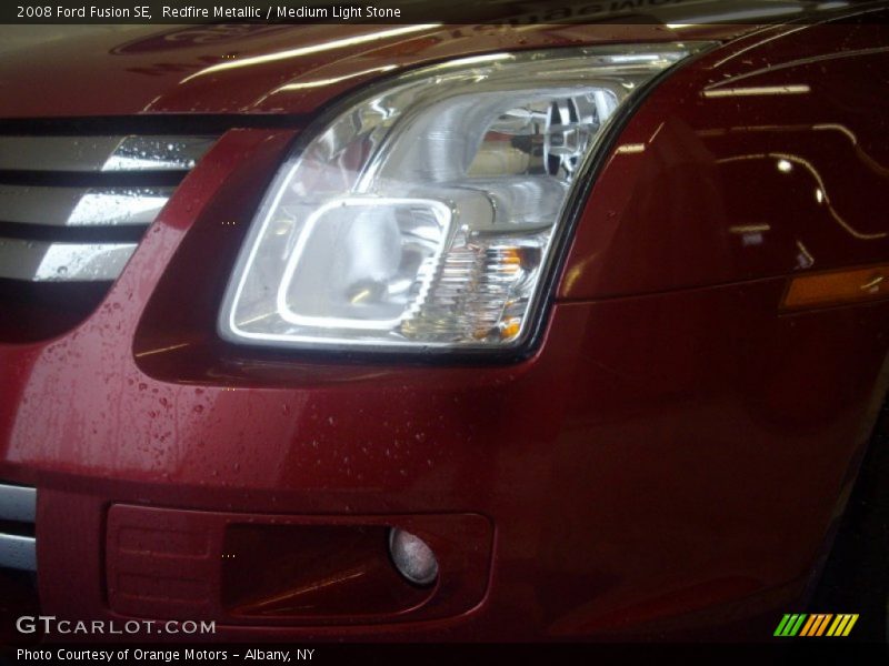 Redfire Metallic / Medium Light Stone 2008 Ford Fusion SE