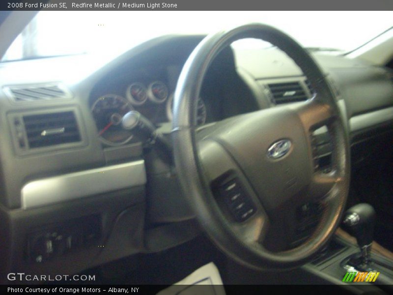 Redfire Metallic / Medium Light Stone 2008 Ford Fusion SE