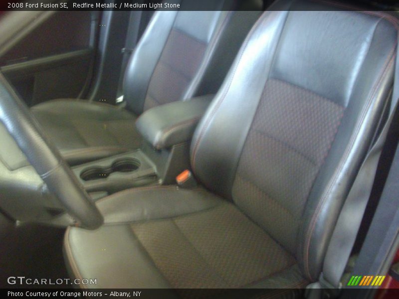 Redfire Metallic / Medium Light Stone 2008 Ford Fusion SE