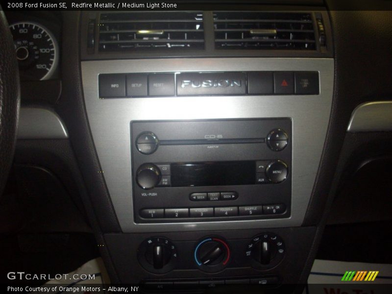 Redfire Metallic / Medium Light Stone 2008 Ford Fusion SE