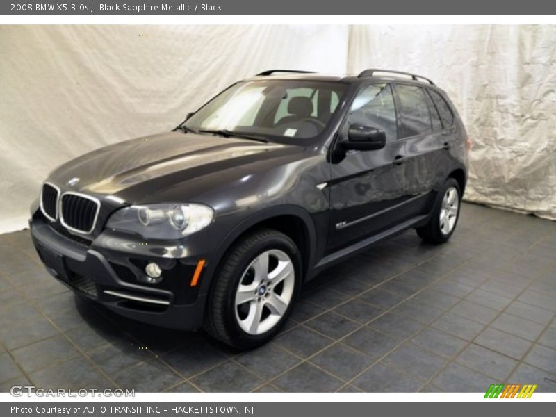 Black Sapphire Metallic / Black 2008 BMW X5 3.0si