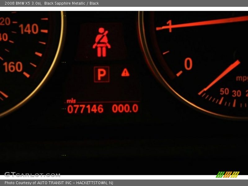 Black Sapphire Metallic / Black 2008 BMW X5 3.0si