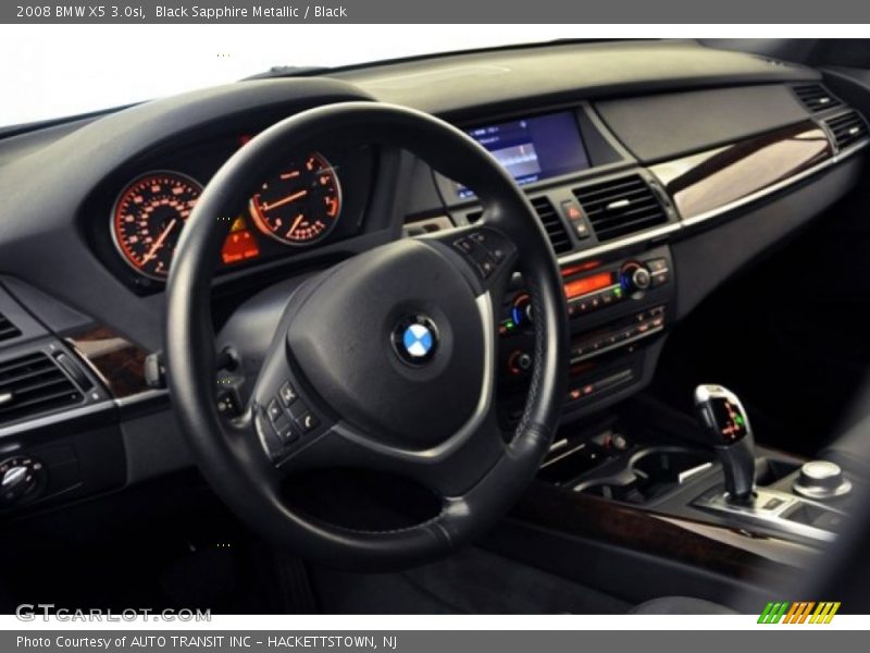 Black Sapphire Metallic / Black 2008 BMW X5 3.0si