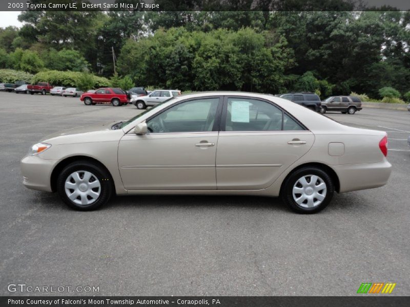 Desert Sand Mica / Taupe 2003 Toyota Camry LE