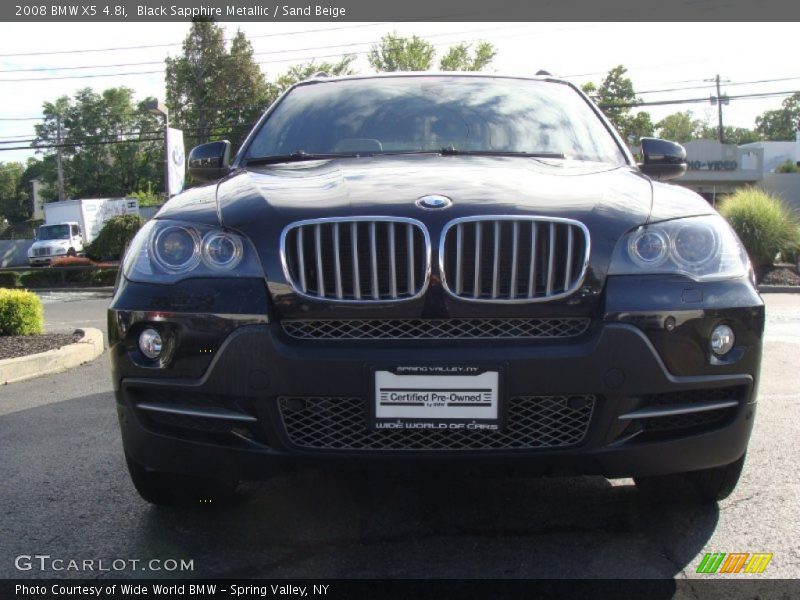 Black Sapphire Metallic / Sand Beige 2008 BMW X5 4.8i