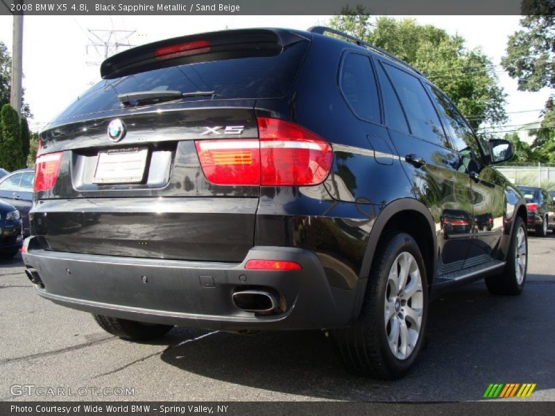 Black Sapphire Metallic / Sand Beige 2008 BMW X5 4.8i