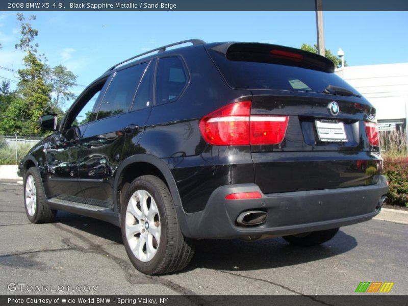 Black Sapphire Metallic / Sand Beige 2008 BMW X5 4.8i