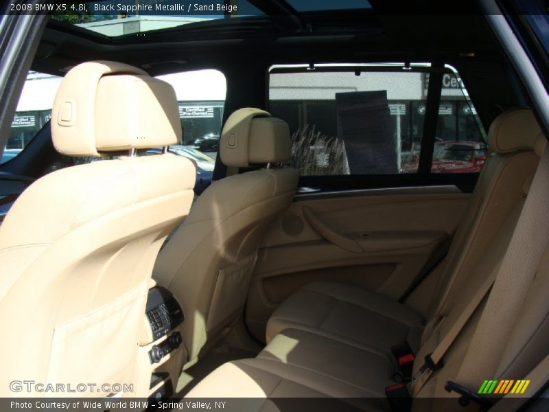 Black Sapphire Metallic / Sand Beige 2008 BMW X5 4.8i