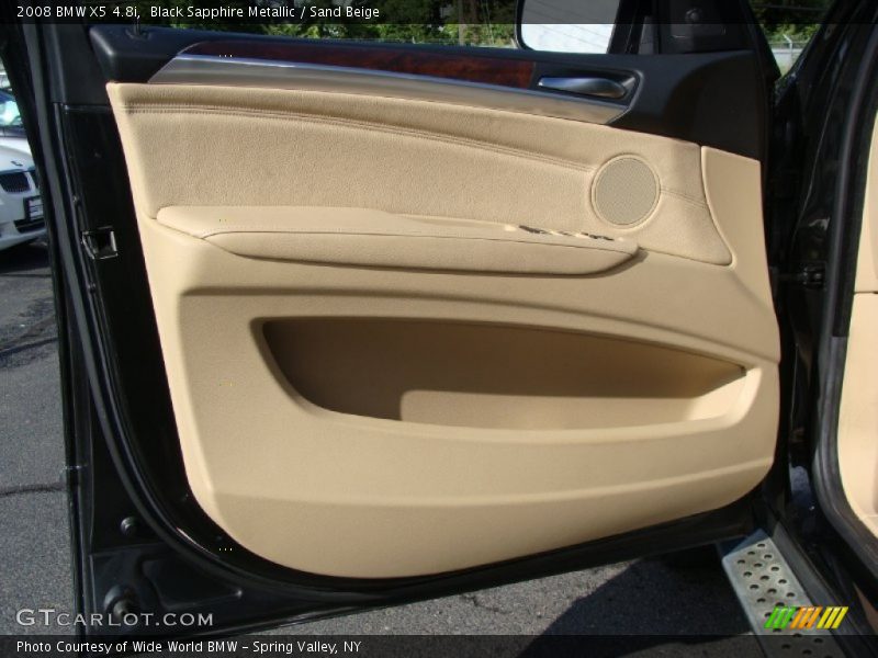 Black Sapphire Metallic / Sand Beige 2008 BMW X5 4.8i
