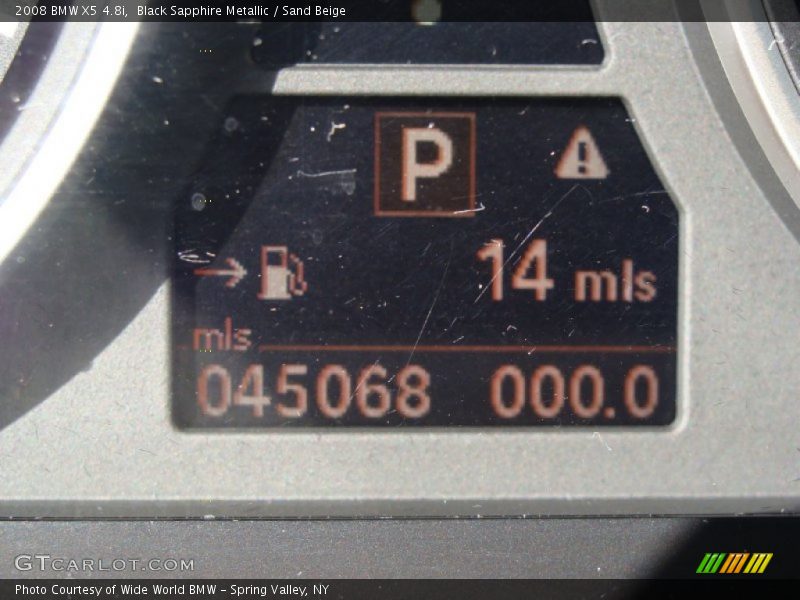 Black Sapphire Metallic / Sand Beige 2008 BMW X5 4.8i