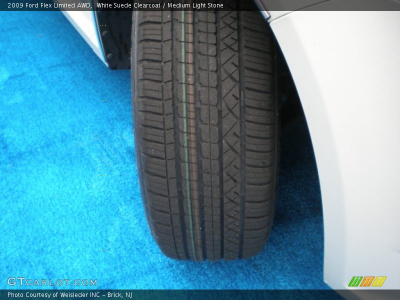 White Suede Clearcoat / Medium Light Stone 2009 Ford Flex Limited AWD