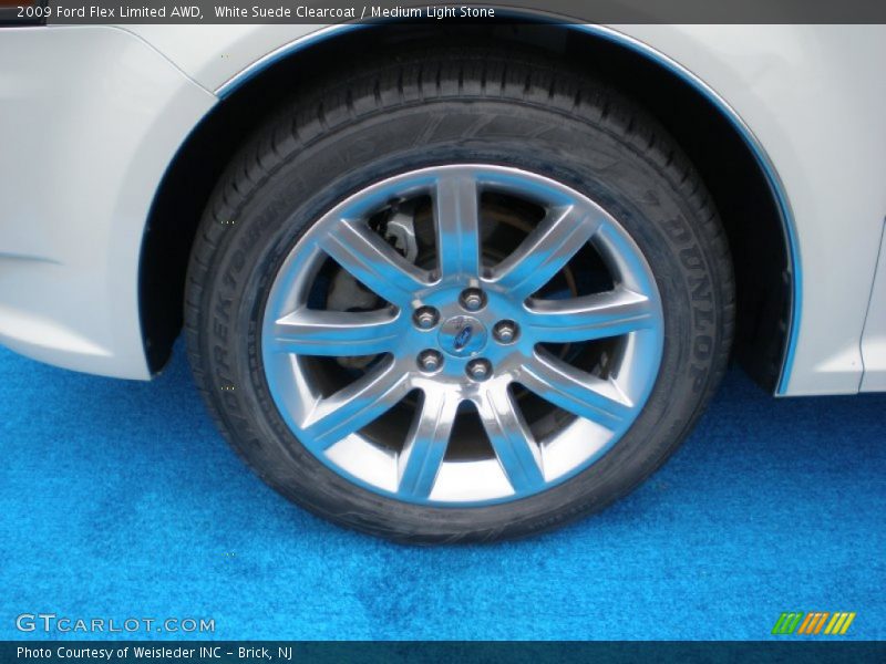 White Suede Clearcoat / Medium Light Stone 2009 Ford Flex Limited AWD