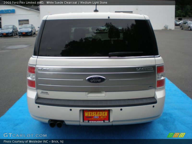 White Suede Clearcoat / Medium Light Stone 2009 Ford Flex Limited AWD