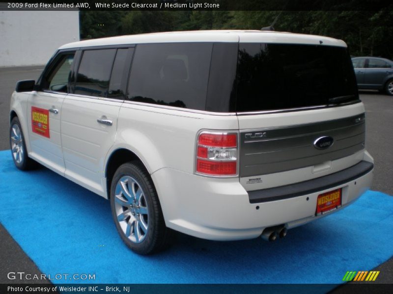 White Suede Clearcoat / Medium Light Stone 2009 Ford Flex Limited AWD