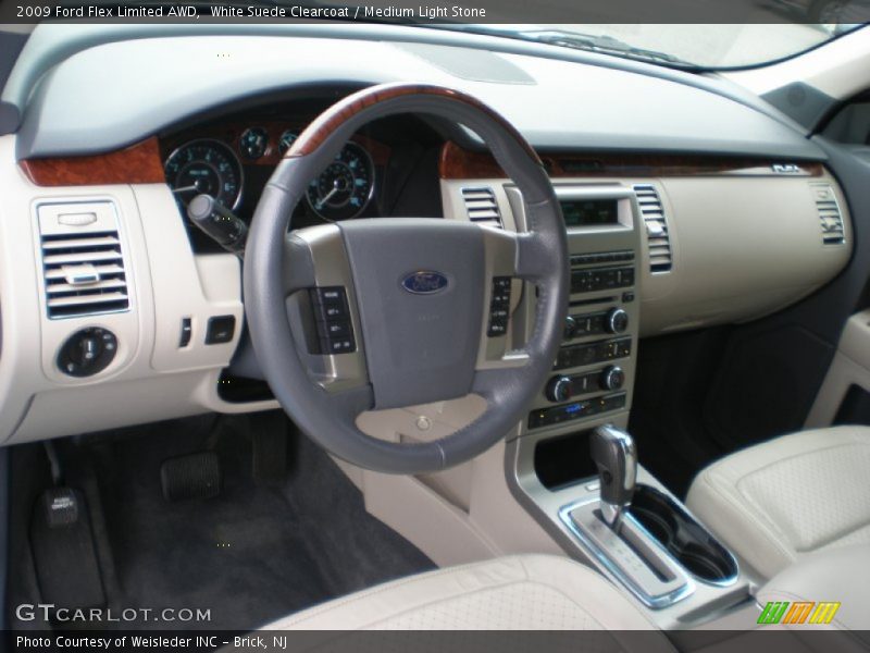 White Suede Clearcoat / Medium Light Stone 2009 Ford Flex Limited AWD