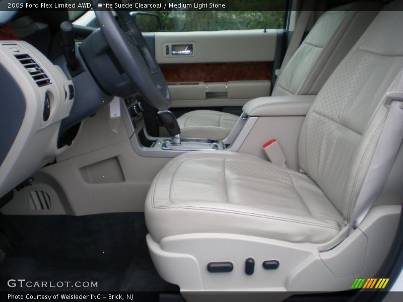 White Suede Clearcoat / Medium Light Stone 2009 Ford Flex Limited AWD