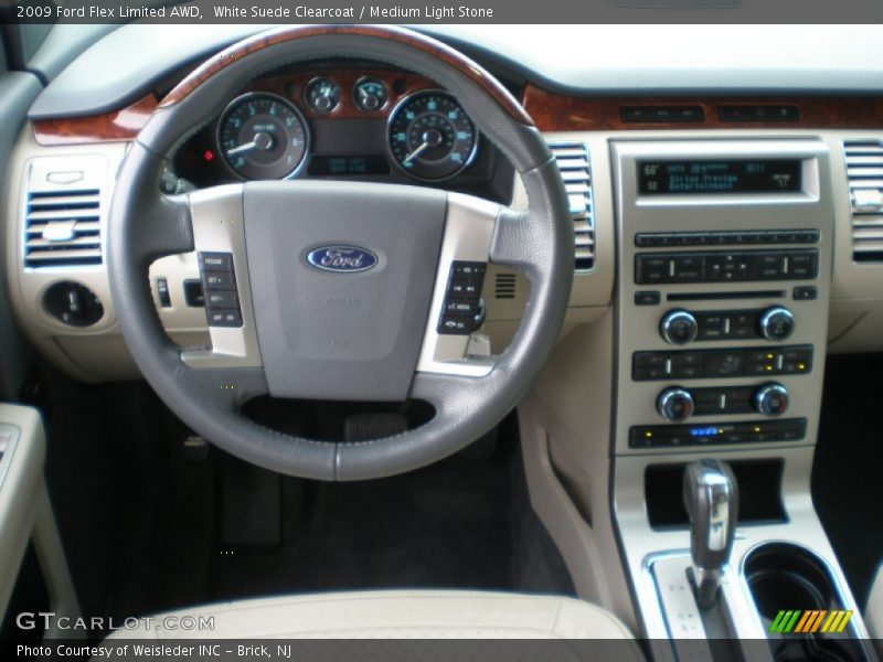 White Suede Clearcoat / Medium Light Stone 2009 Ford Flex Limited AWD