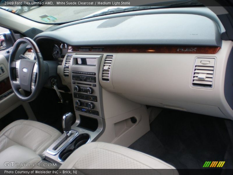 White Suede Clearcoat / Medium Light Stone 2009 Ford Flex Limited AWD