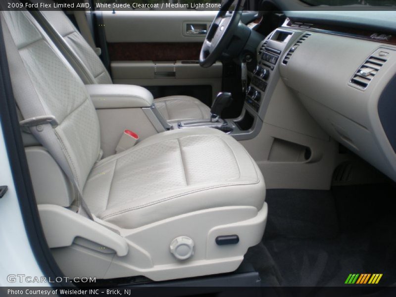 White Suede Clearcoat / Medium Light Stone 2009 Ford Flex Limited AWD