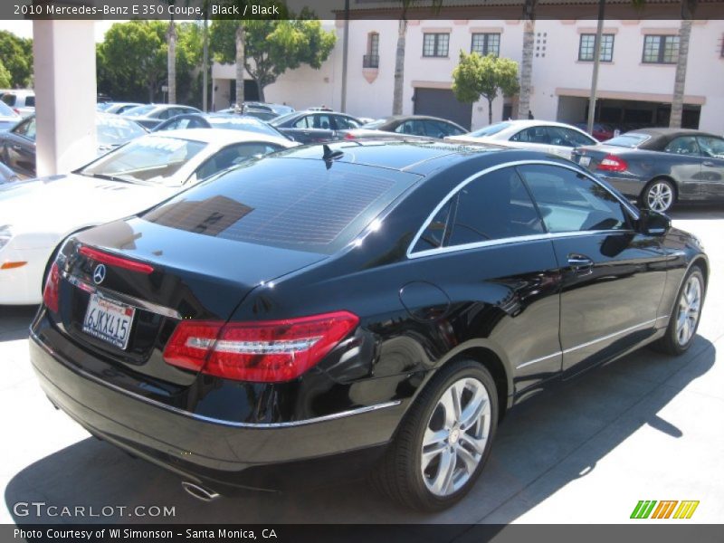 Black / Black 2010 Mercedes-Benz E 350 Coupe
