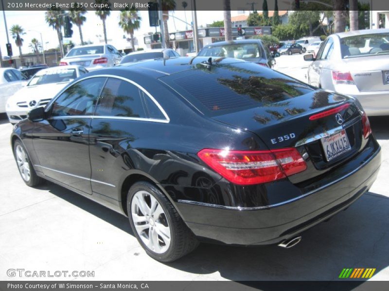 Black / Black 2010 Mercedes-Benz E 350 Coupe
